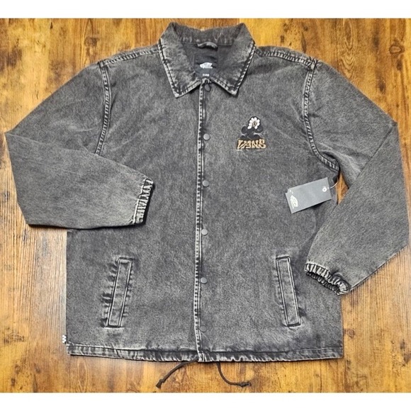 Vans Other - Vans Off The Wall Torrey Black Washed Denim Skate Jacket Size Extra Large NWT